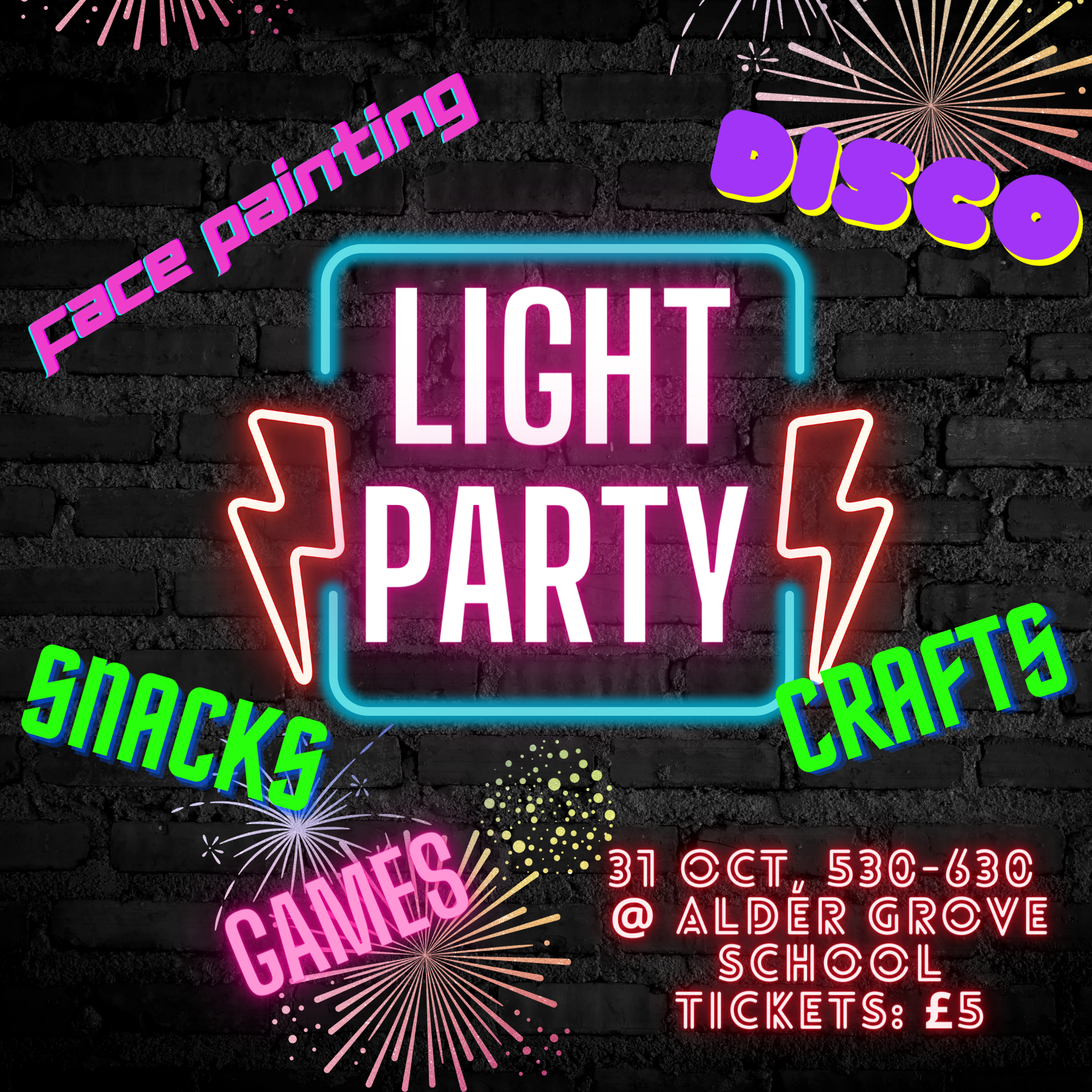 Light party invites